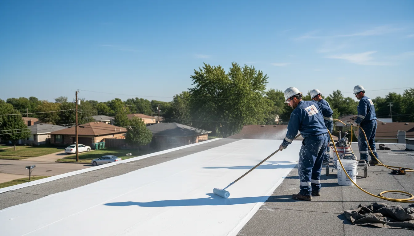 Commercial roof coating in Fairfax, VA near me